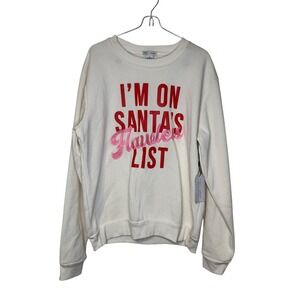 Better/Together Women's Sweatshirts "I'm On Santa's Flawless List" Medium‎ NWT